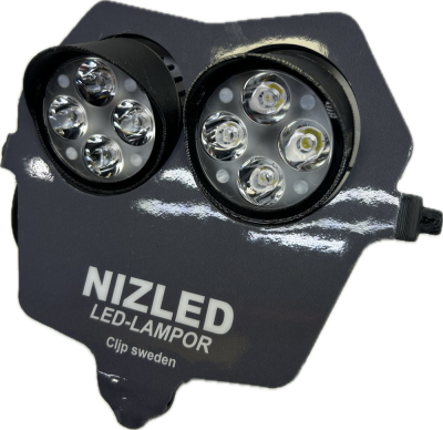 Podwójne światło zimnobiały 80w Fantic 2-suw 2024-, szara naklejka, 2xE406k NIZLED