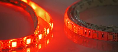 Taśma LED czerwona 24 V rolka 5 metrów
