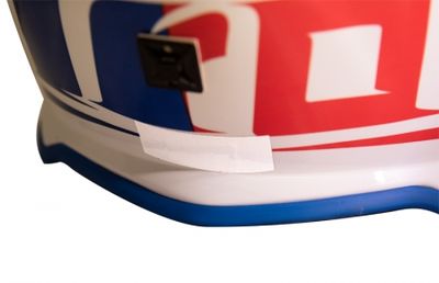 Naklejka odblaskowa na kask (żółta) 4 szt. ok. 5x2 cm