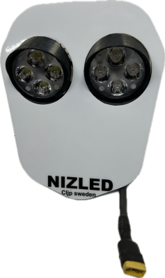 Podwójne światło zimna biel 80 W Triumph 2024-, biała naklejka, 2xE406k NIZLED