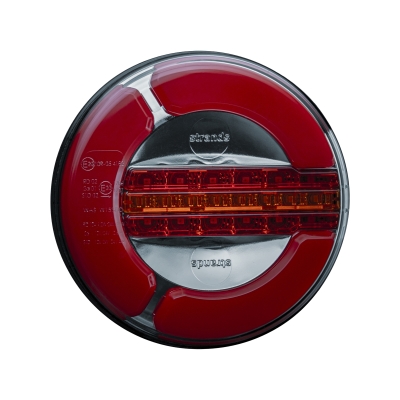 Strands Lampa tylna LED 3 komory 12-24V, średnica 142Mm. tył/stop/dyn. kierunkowskaz