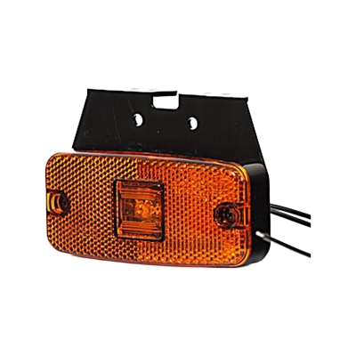Strands boczne światło obrysowe LED 111X50Mm pomarańczowe 12-24V, 12-24V E-homologacja