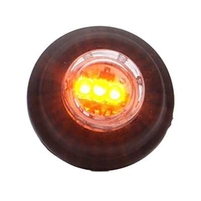 Strands lampka obrysowa LED 12-24V., montaż w otworze 21 mm. Z homologacją E. Pomarańczowa