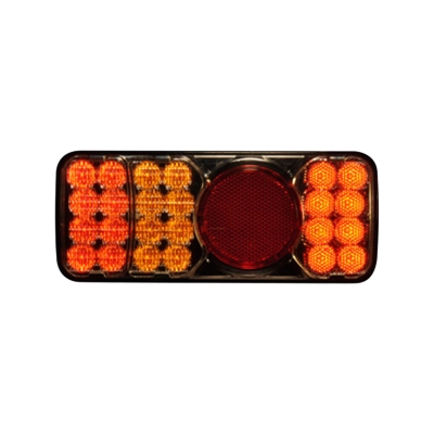 Strands 4-komorowa lampa LED lewa, tył/stop/kierunkowskaz/przeciwmgielne