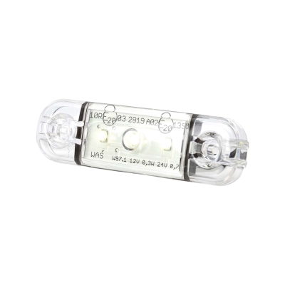 Strands światło pozycyjne białe Slim 3 LED, 9-36V IP68. Z homologacją E.