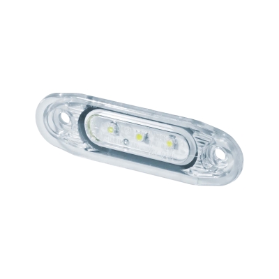 Strands światło pozycyjne Sld białe LED, białe szkło, 79X26Mm, kabel 5 m
