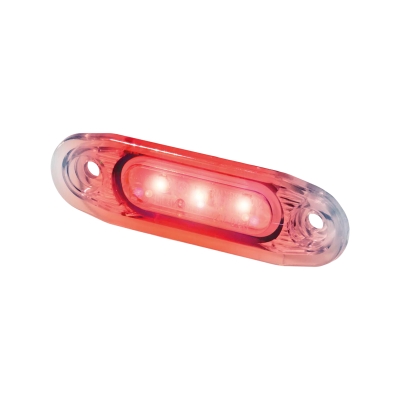Strands światło pozycyjne Sld czerwone LED, białe szkło, 79X26Mm, kabel 5 m