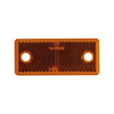 Strands Pomarańczowy odblask prostok. 96x42 mm 4 szt., z otworem. Z homologacją E.