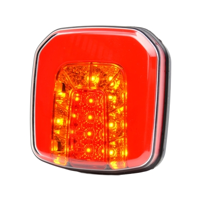 Strands Freedom ADR 3-funkcyjna lampa tylna, kwadratowa, uniwersalna