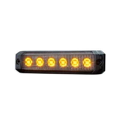 Strands Dark Knight SM6 światło ostrzegawcze, 6 LED, kierunkowe, ciemna soczewka