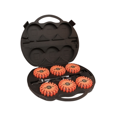 Strands Warnings/Riktat Blixtljus Pucken pomarańczowe LED, 6-Pack