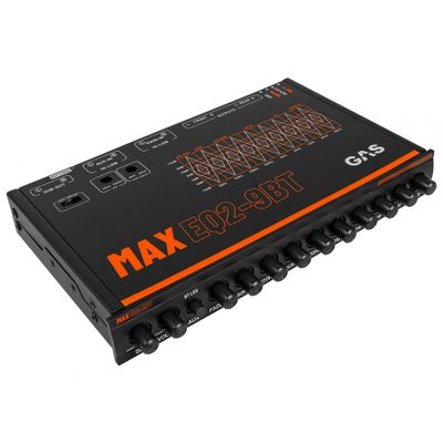 GAS MAX EQ2-9, 9-pasmowy analogowy equalizer z Bluetooth