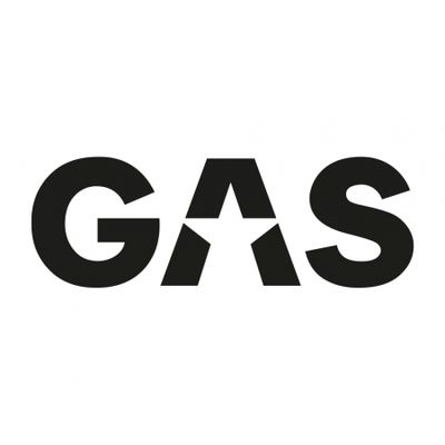 Naklejka GAS 45x15.5cm, czarna