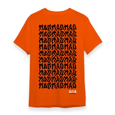 Pomarańczowy T-shirt GAS MAD, duży