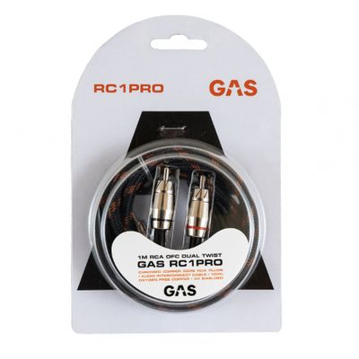 GAS RC1PRO trójekranowany kabel RCA, 1 metr