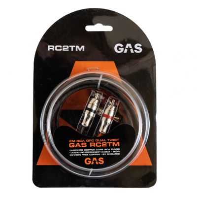 GAS RC2TM podwójnie ekranowany kabel RCA, 2 metry