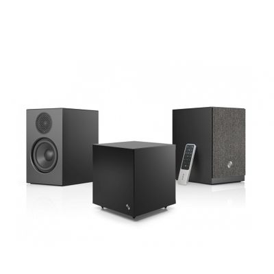 Aktywny pakiet głośnikowy 2.1 Audio Pro A28 i SW-5, czarny