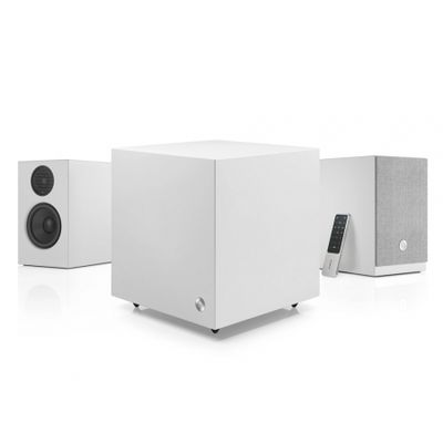 Aktywny pakiet głośnikowy 2.1 Audio Pro A28 i SW-5, biały