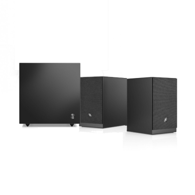 Audio Pro A28 W w czarnym kolorze z SW-5, aktywny zestaw głośnikowy 2.1