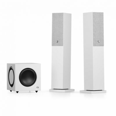 Aktywny pakiet głośnikowy 2.1 Audio Pro A38 i SW-10, biały