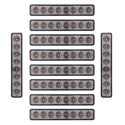 10-pak NIZLED B48RF, kątowe 24.2 cm tylne-/robocze światło, 48W, pakiet świateł roboczych