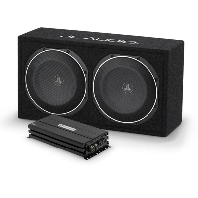 JL Audio CS210LG-TW1 z DLS Performance Evolution PE1.1000, pakiet basowy 2x10 cali