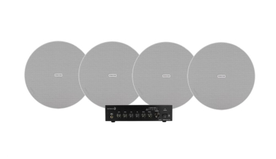 Dayton Audio DA40T z 4 szt. Fonestar Sky-8T, komercyjny zestaw 100V