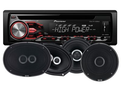 Pioneer DEH-4800FD i głośniki GAS SILVER