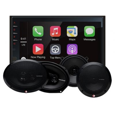 Macrom M-DL7000D i głośniki Rockford Fosgate Prime, pakiet car audio