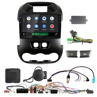 Zestaw car audio Kenwood DMX80AXS do Ford Ranger 2012-2016, svart