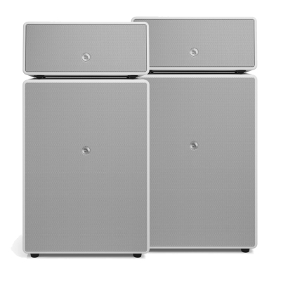 2-pack Audio Pro Drumfire II W głośniki Wi-Fi z Google Cast i AirPlay 2, biały