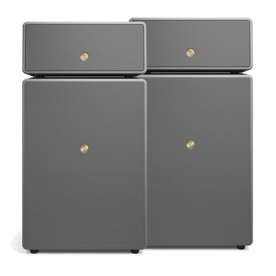 2-pack Audio Pro Drumfire II W głośniki Wi-Fi z Google Cast i AirPlay 2, szare
