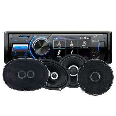 JVC KD-X560BT i głośniki GAS Silver