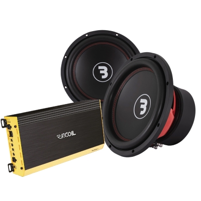 2-pack Bass Habit E300D1 z Recoil RL2300.1, zestaw basowy 2x12