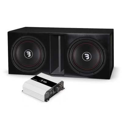 Bass Habit E300D1 w obudowie bass-reflex z SP21001FR, pakiet basowy 2x12