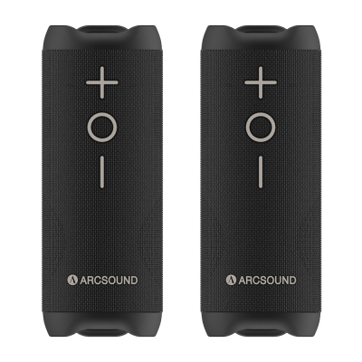 2-pack głośników Bluetooth Arcsound EDGE, czarny