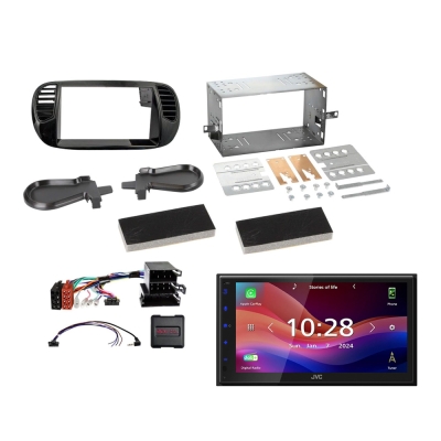 JVC KW-M695DBW zestaw audio samochodowego do Fiat 500 2007-2015