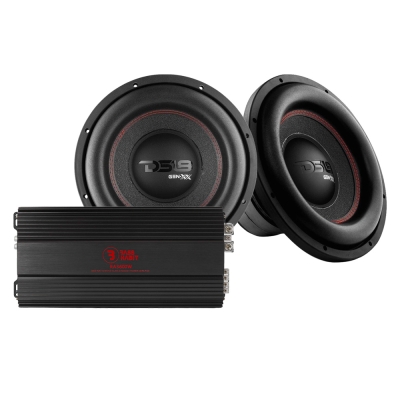 2-pak DS18 GEN-XX12.4DHE z Bass Habit RA3600W, zestaw basowy 2x12