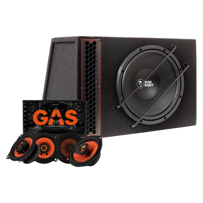 Bass Habit PL112A z głośnikami MAD X1 i GMV651BT, pakiet kompleksowy