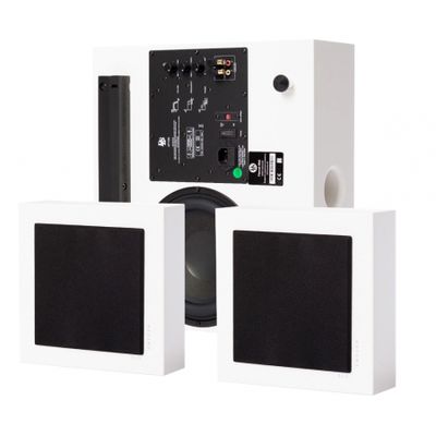 Pakiet głośników DLS Flatbox Mini On-Wall 2.1, biały