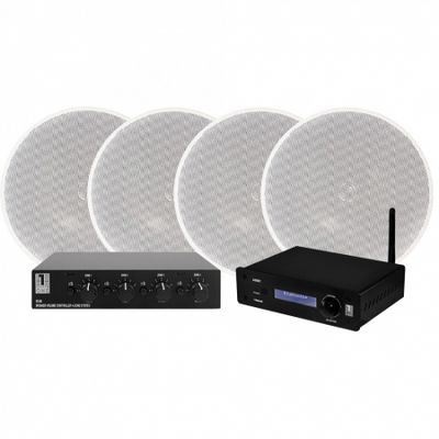 System One A50BT z przełącznikiem głośnikowym SC4B i DLS IC621, 2 pary