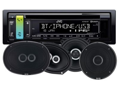 JVC KD-R891BT & głośniki GAS Silver