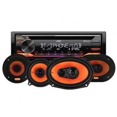 JVC KD-T922BT & głośniki GAS MAD X2, pakiet car audio