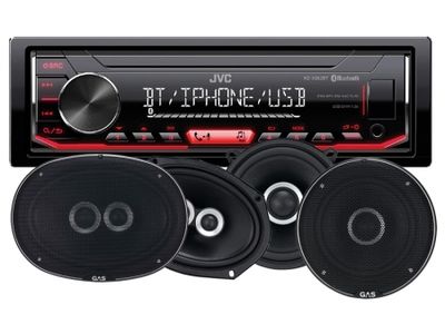 JVC KD-X352BT & głośniki GAS SILVER