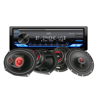 JVC KD-X382BT & głośniki Bass Habit Play, pakiet car audio