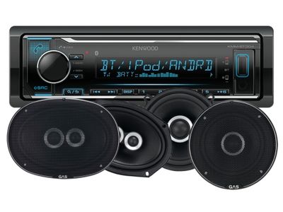 Kenwood KMM-BT304 & głośniki GAS SILVER
