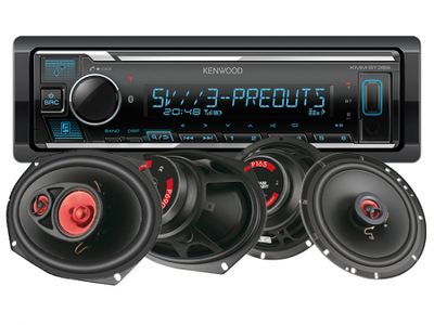 Kenwood KMM-BT358 & głośniki Bass Habit PLAY, pakiet car audio