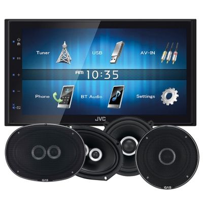 JVC KW-M24BT & głośniki GAS Silver