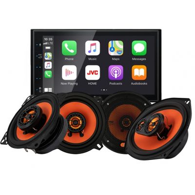 JVC KW-M560BT & głośniki GAS MAD X1, pakiet car audio