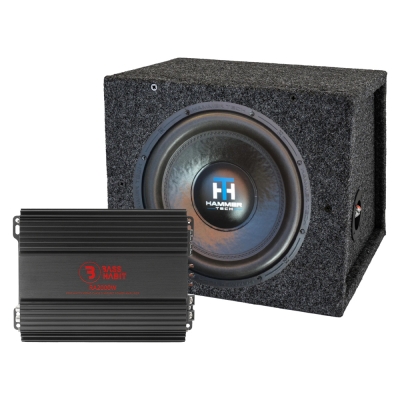 Hammer Tech LCW12V2D4 z RA2000W, pakiet basowy 1x12 w formie zestawu do budowy